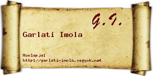 Garlati Imola névjegykártya